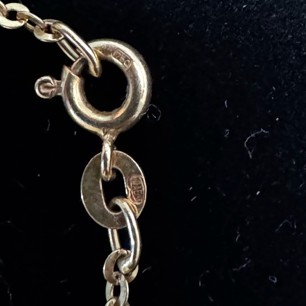 Vintage UnoAErre UNO-A-ERRE 18k yellow gold 24” chain necklace (106) - Picture 5 of 5